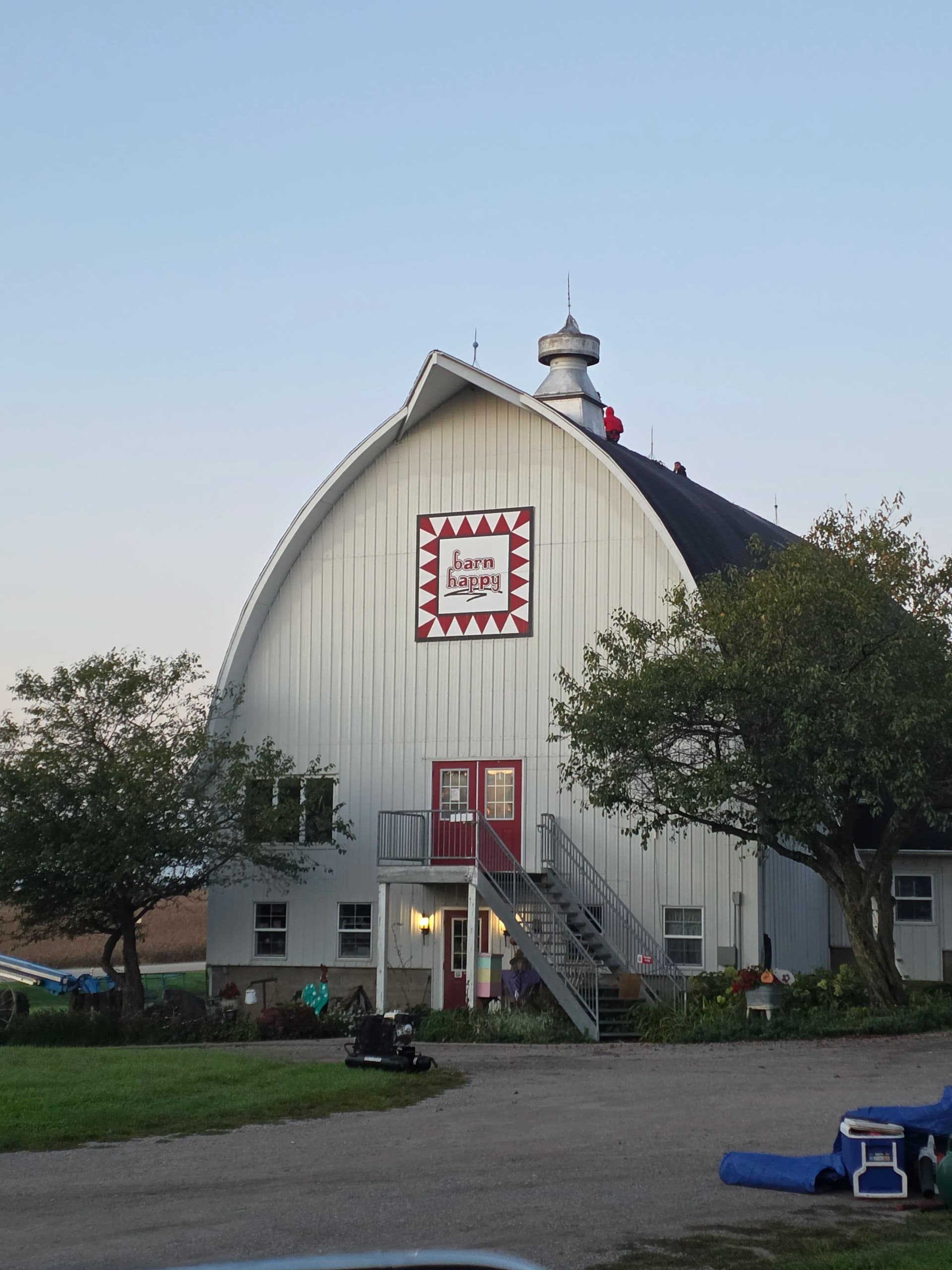Barn Roof Replacement in Progress at Barn Happy image