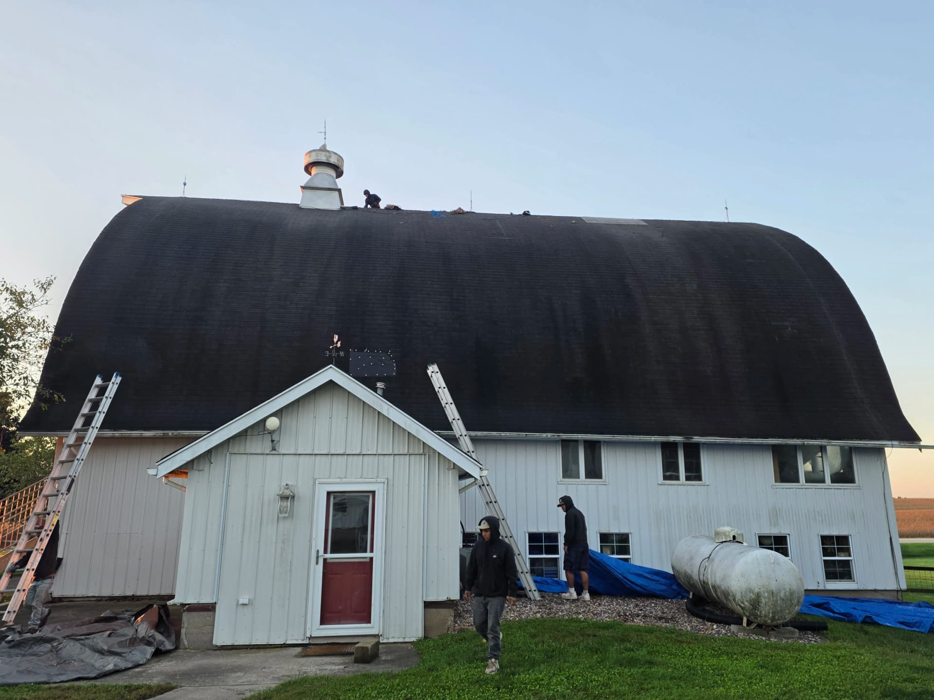 Gallery photos for Barn Roof Replacement in Progress at Barn Happy: Image #1